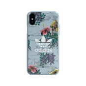 slomart Ovitek Adidas OR SnapCase Floral za iPhone X/Xs - siv