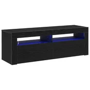 Vidaxl TV omarica Črna Orehovina 120 x 35 x 40 cm Konstruiran les