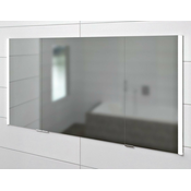 Vgradna omarica z ogledalom INTEGRA z osvetlitvijo LED, 125 x 70 cm - Titanova zlitina - MDF/laminat - LED - Svetila - LED