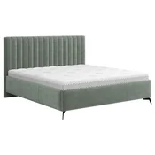 Hom`in OBLAZINJENA POSTELJA 180 cm x 200 cm , tekstil siva