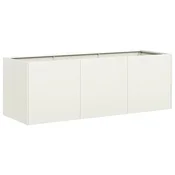 Vidaxl Sadilnik Bela 120x40x40 cm Hladno valjano jeklo