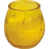 Roura 340442.025 Sveča Bistrot Citronela v steklu 85x80 mm, rumena