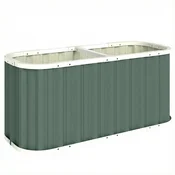 Homestar Dvignjena gredica za vrt 136x53x61 cm zelena, (5000228406)