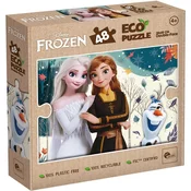 Ledeno kraljestvo sestri 2 v 1, 48-delni Eco mini puzzle és barvanka 35x25 cm - Lisciani