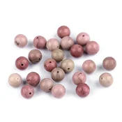 Rodonit, mineralne kroglice O8 mm - roza (45 kosov)
