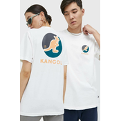 Pamucna majica Kangol boja: bijela, s tiskom