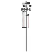 Vrtna meteorološka postaja 3 v 1 145 cm črna