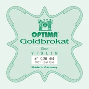 Optima Goldbrokat E 4/4 Medium Ball End Violinska struna