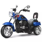 Northix 6V otroški motocikel z nastavljivimi žarometi, motocikel, modra + črna
