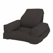 Otroški zložljiv fotelj Karup Design Mini Hippo dark Grey