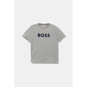 Otroška bombažna kratka majica BOSS