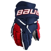Hokejske rokavice Bauer Supreme MACH Navy/Red/White Intermediate 12 palcev