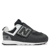 New Balance unisex za otroke. NW574V1 Superge 574 New B black (21.5), Črna, Ravna stran, Velcro, Priložnostno, otroška moda