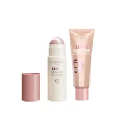 LOréal Paris Lumi Glotion tecni puder za naglašavanje sjaja 902 light glow? + L’Oréal Paris Lumi hajlajter u stiku 620 Pink Ballet