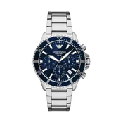 Sat Emporio Armani WORLD EXPLORER za muškarce, boja: srebrna, AR11681