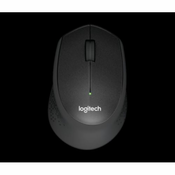 Logitech M330 Silent Plus brezžična miška, črna