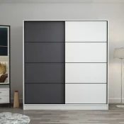 Hanah Home Garderober Kale-7158, 220x210x52 cm, Sivo-beli