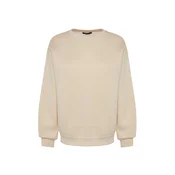 Trendyol Stone Oversize/Relaxed Cut Basic Crew Neck Thick/Polar inside Knitted Sweatshirt