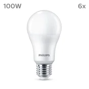 Philips LED žarnica E27 13W 1.521lm 2.700K mat 6pcs - Plastika