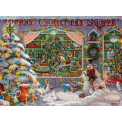 Ravensburger - Puzzle Merry Christmas Shoppe - 500 kosov