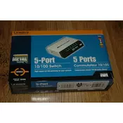 Cisco Linksys SD205T 5-Port 10/100Mbps Ethernet Desktop Switch (Metal Body)