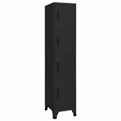 Ormaric s kljucem crni 38 x 45 x 180 cm celicni