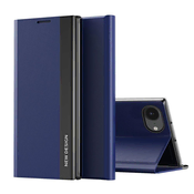 HURTEL Etui Sleep Case Pro za iPhone 16e z loputo in stojalom - modro