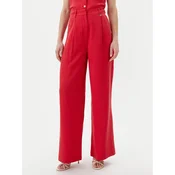 LOLA CASADEMUNT Palazzo hlače LS2514010 Rdeča Wide Leg