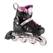 shumee NH10905 4v1 ROZA LED VELIKOST M (35-38) ROLERJI/DRSALKE NILS EXTREME