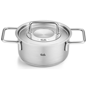 Visoka posoda PURE 16 cm, srebrna, nerjaveče jeklo, Fissler