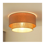 Duolla - Stropna svetiljka BOHO 1xE27/15W/230V prečnik 45 cm bež/braon