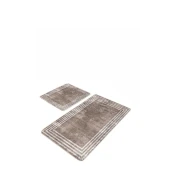 Rjave žametne kopalniške preproge v kompletu 2 ks 60x100 cm – Mila Home
