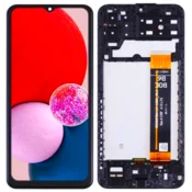shumee Originalni Samsung SM-A135F Galaxy A13 LCD zaslon + zaslon na dotik (IPS) črnega okvirja