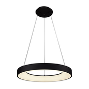Azzardo AZ5012 - LED Prigušivi luster na sajli SANTANA LED/80W/230V crna + DU