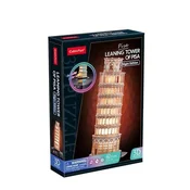 shumee Cubic Fun. 3D LED sestavljanka. Poševni stolp v Pisi. Nočna različica. 42 kosov.