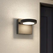 Lucande LED zunanja stenska svetilka Belna, kovina, IP65, antracit - Sodobni - antracitna, bela - Aluminij