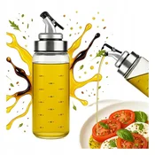 shumee Steklen dozirnik s 300 ml skalo za olivno olje, omake, začimbe in druga olja.