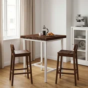 vidaXL Pravokotna miza 30 x 30 x 3,2 cm Kvadrat Masiven les akacije
