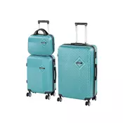 Komplet kovčkov TraveLux Pro XX na koleščkih laguna modra