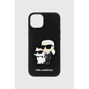 Etui za telefon Karl Lagerfeld iPhone 14 6.1 črna barva