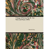 5 Songs of Norway Op.58 - For Voice and Piano (1894)