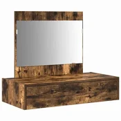 Vidaxl Toaletna mizica Rjava 83 x 40 x 70 cm Konstruiran les