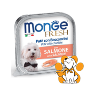 Monge Fresh Pate & Chunkies with Salmon 100g, Pašteta za Pse sa Lososom