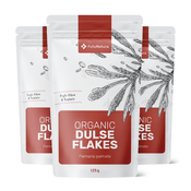3x BIO Dulse kosmiči – 100 % listi alge dulse, skupaj 375 g