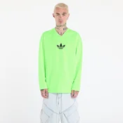 Majice adidas Adicolor Mesh Long Sleeve Tee Signal Green/ Black L