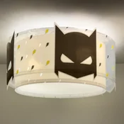 Dalber stropna svetilka DARK HERO, bela/črna, O 33 cm, E27 - otroška soba - bela, črna, rumena - Plastika