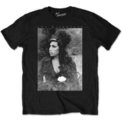 Amy Winehouse Flower Portrait Black XL Majica
