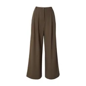 VERO MODA Hlače z naborki VMSTELLA oliva