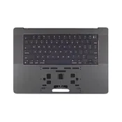Gornji okvir tipkovnice za MacBook Pro 16, A3403 (2024), s US tipkovnicom i baterijom, Space Black, 661-42823, Genuine Apple