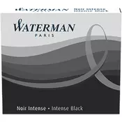 Bombice Waterman KRATKE, 6/1- ČRNE
